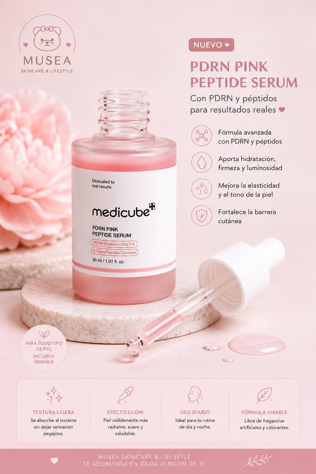Medicube PDRN Pink Peptide Serum 30 ml